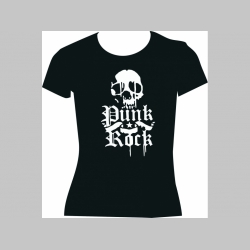 Punk Rock skull dámske tričko 100%bavlna značka Fruit of The Loom 